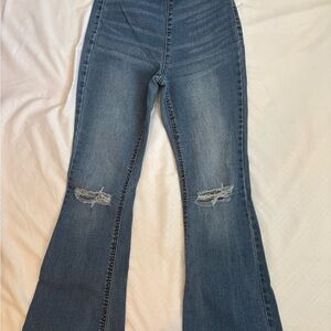 Women's Blue Flared Jeans